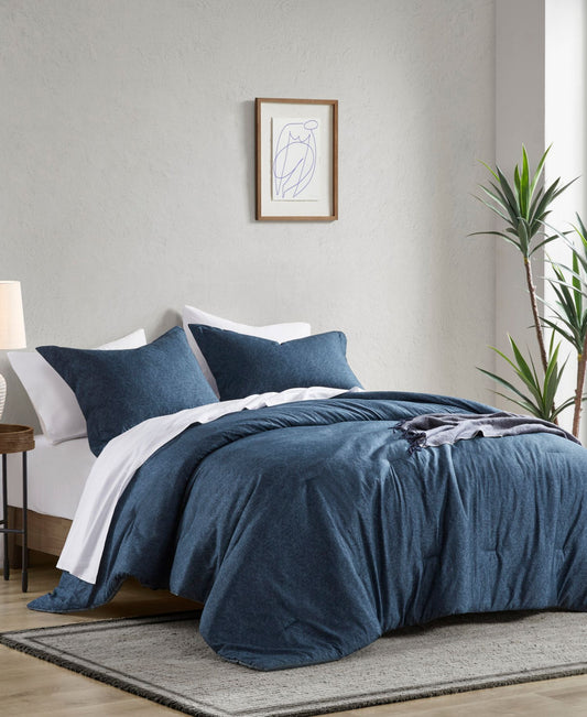 Camden Chambray Print 3-Pc. Comforter Set, Full/Queen