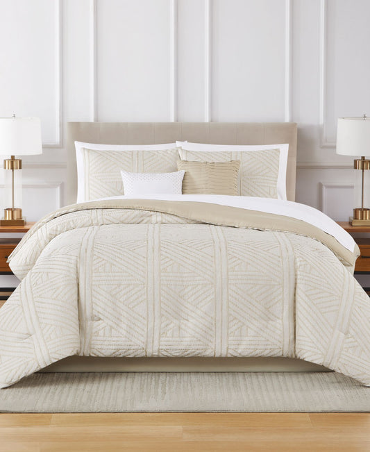 Crinkle Geo 9-Pc. Comforter Set